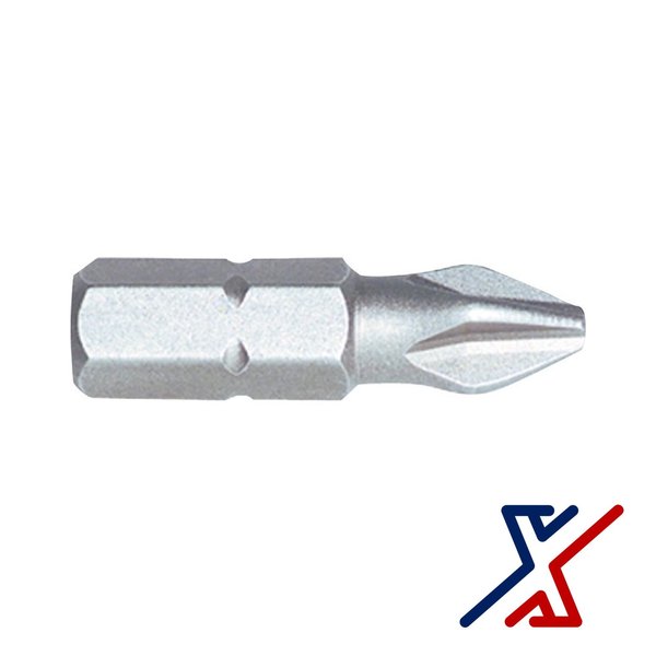 X1 Tools PH3 Phillips Driver Bit, 1 Long 3 Bits by X1 Tools X1E-CON-BIT-PH3-1000x3